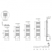 Полотенцесушитель Cordivari Lisa 22 Curvo 600x700 белый