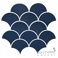 Керамічна мозаїка луска моноколор Kotto Ceramica Scales SC 6008 Steel Blue 240x240x9 (0,037 m.2)