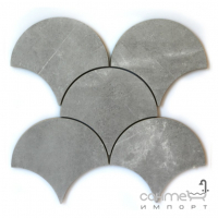 Керамический декоративный элемент (чешуя) под камень Kotto Ceramica Scales CM 3112 SC Ambrosio Gris (d 147 mm)