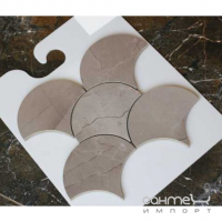 Декоративний керамічний елемент (луска) під камінь Kotto Ceramica Scales CM 3113 SC Grey (d 147 mm)