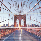 Фотопанно на керамической плитке Kotto Ceramica Бруклинский мост 750х750 (городской пейзаж с мостом)