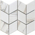 Керамическая мозаика ромб Kotto Ceramica Diamond D W2 69002 White/print 51 264x314x9  (73x124) 0,058 м2