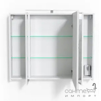 Зеркальный шкафчик с LED-подсветкой Мойдодыр Оскар 90 Сорренто белый