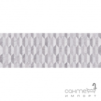 Настенная плитка декор Prissmacer Milos Rlv. White 900x300 (ромбы)