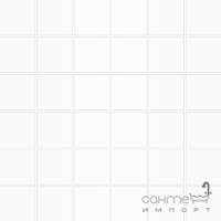 Керамогранітна мозаїка моноколор 300х300 InterGres Superwhite М 19061 біла