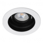 Круглый врезной точечный светильник Friendlylight Oslo R FL1007 белый/черный