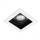 Квадратный врезной точечный светильник Friendlylight Oslo S FL1010 белый/черный