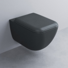Безободковий підвісний унітаз із сидінням softclose Cielo Shui Comfort SHCOVSKCPVSHCOTFBA Basalto чорний