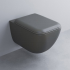 Безободковий підвісний унітаз із сидінням softclose Cielo Shui Comfort SHCOVSKCPVSHCOTFCM Cemento сірий