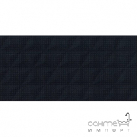 Настінна плитка із декором Cersanit Good Look Black Satin Geo SRT 590x290 (трикутники)