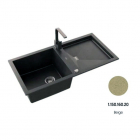 Прямокутна гранітна кухонна мийка на одну чашу із сушінням Axis Group Slide 200 1.150.160.20 Beige бежева