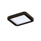 Квадратний врізний вологостійкий точковий світильник Friendlylight Slim S9 LED 6W 3000K FL1038 чорний