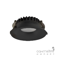 Круглый врезной влагостойкий точечный светильник Friendlylight Bodrum LED 5W 3000K FL1021 черный