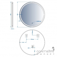 Кругле дзеркало з LED-підсвічуванням Devit Allround 70 5501070