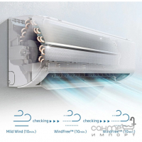 Інверторний кондиціонер Samsung Airise WindFree Mass AR09BXHCNWKNUA білий