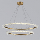 Круглая подвесная люстра Freindlylight Thera M Gold FL5067 золото/прозрачный акрил