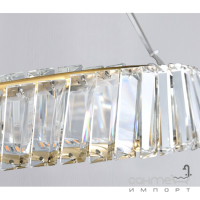 Круглая подвесная люстра Freindlylight Spring XL Gold FL5060 золото/прозрачный акрил