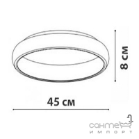 Круглый потолочный светильник Friendlylight Rim 45W 4000K FL2090 белый