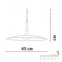 Підвісний світильник із абажуром Friendlylight Visor M Grey 3000K FL3043 сірий