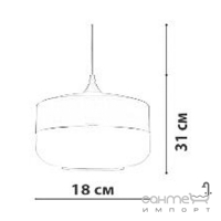 Подвесной светильник Friendlylight Nord D FL3060 черный/прозрачное стекло