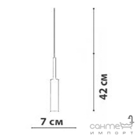 Подвесной светильник Friendlylight Smoky PD FL3073 дымчатое стекло