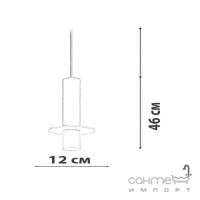 Подвесной светильник Friendlylight Agesta PD FL3077 черный мрамор/бронза