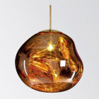 Стеклянный подвесной светильник Friendlylight Plasma PD M FL3107 золото