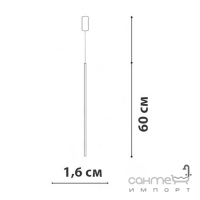 Підвісний світильник трубка Friendlylight Lines PD60 3000K FL3113 чорний