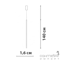 Підвісний світильник трубка Friendlylight Lines PD140 3000K FL3123 бронзовий