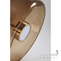 Подвесной светильник с стеклянным абажуром Friendlylight Pot A 3000K FL3127 бронза/коричневое стекло
