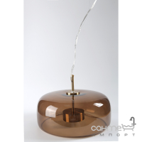 Подвесной светильник с стеклянным абажуром Friendlylight Pot B 3000K FL3130 бронза/коричневое стекло
