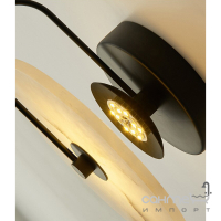 Настенный светильник с мраморным рассеивателем Friendlylight Emmen WL 5W 3000K FL4020 черный