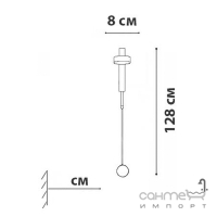 Бра з димером Friendlylight Denzel WL 7W 3000K FL4029 чорне