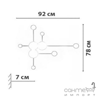 Настінний світильник Friendlylight Dotos 2 6х7W 3000K FL4018 чорний