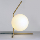 Настольная лампа с круглым плафоном Friendlylight IC TL S FL8034 белая/золото