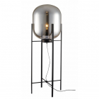 Торшер с большим стеклянным плафоном Friendlylight Glass Oval FL S FL9000 черный/дымчатое стекло