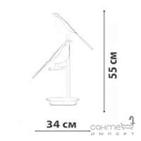 Настольная лампа с плафоном в форме птичек Friendlylight Bird TL-2 20W 3000K FL8025 черная/золотая