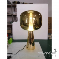 Настольная лампа с круглым стеклянным плафоном Friendlylight Dusk PD 15W 3000K FL8029 золото