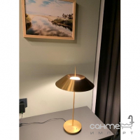 Настольная лампа с металлическим абажуром Friendlylight Plate TL 12W 3000K FL8032 золото