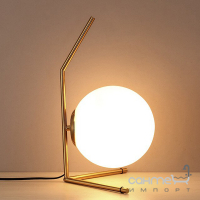 Настольная лампа с круглым плафоном Friendlylight IC TL S FL8034 белая/золото