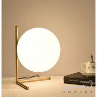 Настольная лампа с круглым плафоном Friendlylight IC TL M FL8035 белая/золото