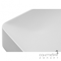 Прямокутна раковина на стільницю Granado Fredes White 580x380 Gelcoat ISO NPG біла глянсова