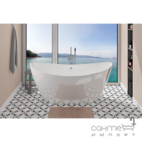 Овальная отдельностоящяя ванна Amidicon Capri 170 белая глянцевая