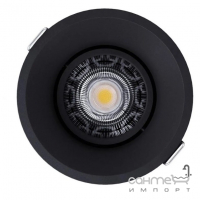 Круглий врізний точковий світильник Friendlylight Drop FL1069 чорний