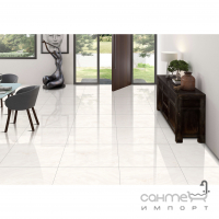 Глянцевый керамогранит под камень Stevol Silver Onyx White 600x600