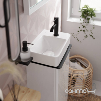 Смеситель для раковины Hansgrohe Tecturis S 80 CoolStart EcoSmart 73301670 матовый черный