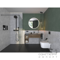 Смеситель для раковины Hansgrohe Tecturis S 110 CoolStart EcoSmart 73321670 матовый черный