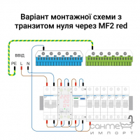 Многофункциональное реле напряжения Zubr MF 2-50 red
