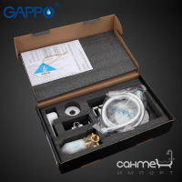 Гигиеническая лейка скрытого монтажа Gappo G7248, белый, хром