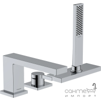 Смеситель для ванны врезной на борт Hansgrohe Tecturis E 73443000 хром